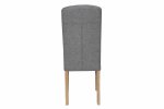 The Chair Collection Button Back Upholstered Chair - Light Grey (Pair)