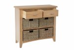 Garton Oak Dining & Occasional 2 Drawer 4 Basket Unit