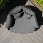 Maze Rope Weave Milan Daybed - Charcoal