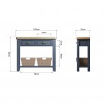 Haxby Painted Dining & Occasional Console Table - Blue