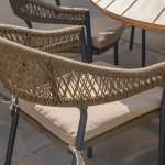 Maze Rope Bali 6 Seat Round Dining Set
