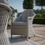 Maze Oxford 6 Seat Oval Dining Set With Heritage Chairs & Woven Lazy Susan