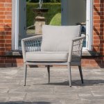 Maze Rope Weave Monaco 2 Seat Sofa Set - Cool Linen