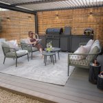 Maze Rope Weave Monaco 3 Seat Sofa Set - Ivy Green