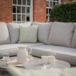 Maze Rope Weave Monaco Large Corner Sofa Set - Cool Linen