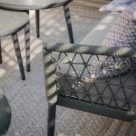 Maze Rope Weave Monaco Large Corner Sofa Set - Ivy Green
