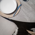 Maze Rope Weave Milan 6 Seat Oval Dining Set - Cool Linen