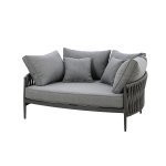 Maze Rope Weave Milan Daybed - Charcoal