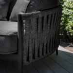 Maze Rope Weave Milan Daybed - Charcoal