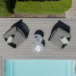 Maze Rope Weave Milan Lounge Set - Charcoal