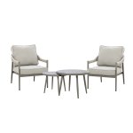 Maze Rope Weave Florence Lounge Set - Cool Linen