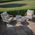 Maze Rope Weave Florence Lounge Set - Cool Linen