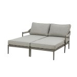 Maze Rope Weave Florence Sunlounger Set - Cool Linen