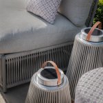 Maze Rope Weave Maldives Small Corner Sofa Set - Cool Linen