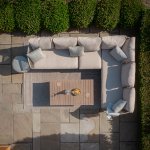 Maze Rope Weave Havana Large Corner Sofa Set - Natural Linen