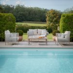 Maze Rope Weave Havana 2 Seat Sofa Set - Natural Linen