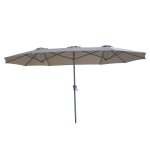 Capri 2.2x4M Rectangular Parasol - Clay Beige