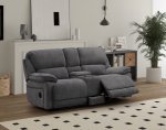 The Douglas 2 Seater Power Recliner - Dark Grey Fabric