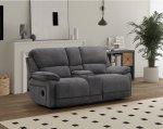 The Douglas 2 Seater Power Recliner - Dark Grey Fabric