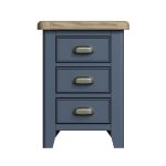 Haxby Oak Painted Bedroom Bedside Cabinet - Blue