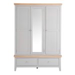 Eton 3 Door Wardrobe - Grey