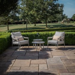 Maze Rope Weave Florence Lounge Set - Cool Linen