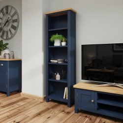 Ranby Blue Dining & Occasional Large Bookcase